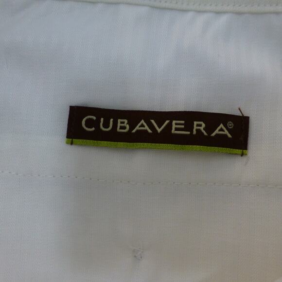 Cubavera Shorts Mens 36 White Linen Blend Cargo Wedding Beach Casual - Picture 4 of 10